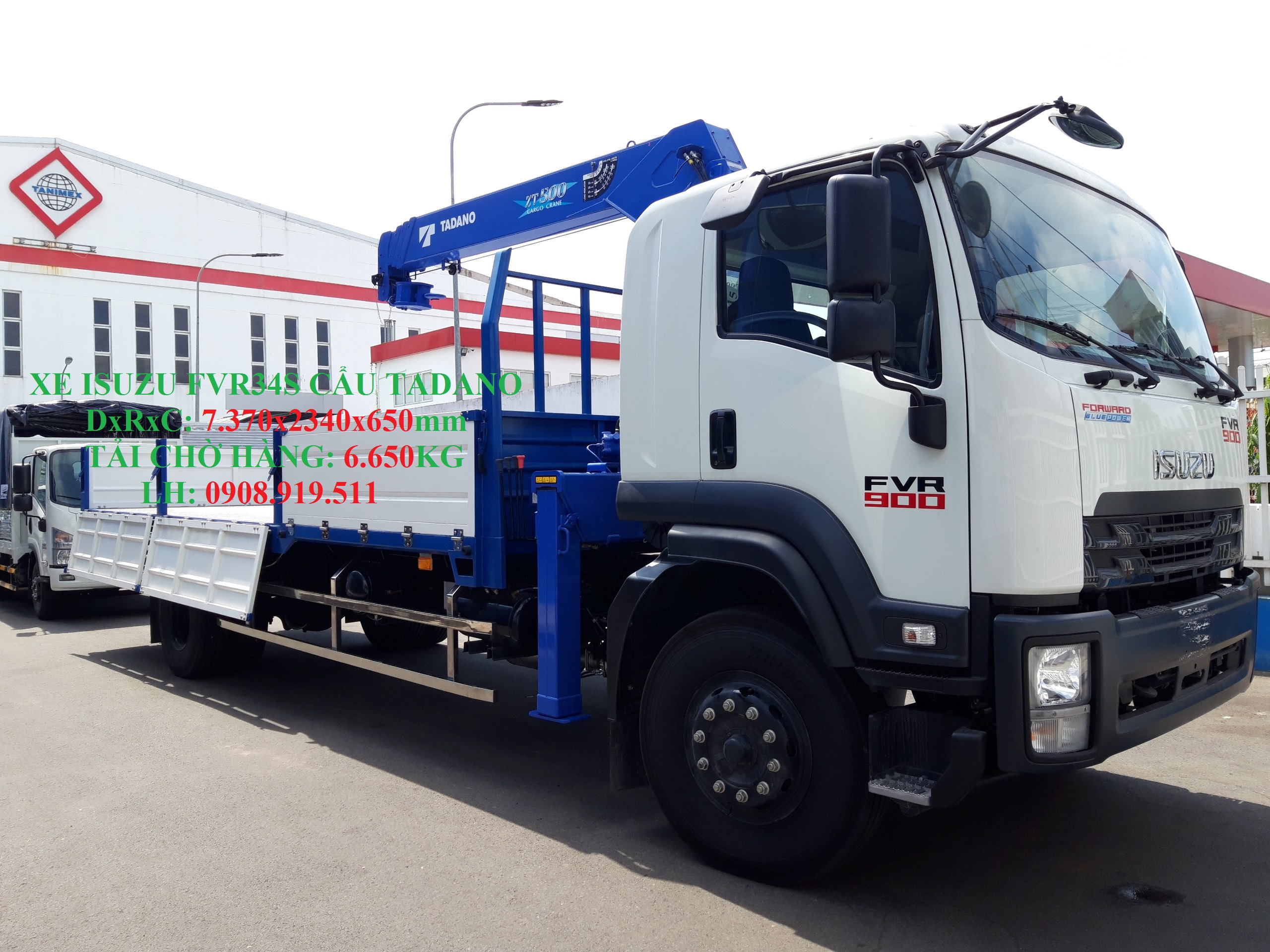 Xe Isuzu FVR34QE4 6T5 gắn cẩu Unic URV554  Xe tải Minh Nhi