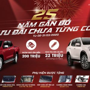 ISUZU 25 NĂM GẮN BÓ – ƯU ĐÃI CHƯA TỪNG CÓ LÊN ĐẾN 222 TRIỆU CHO DÒNG XE MU-X VÀ D-MAX